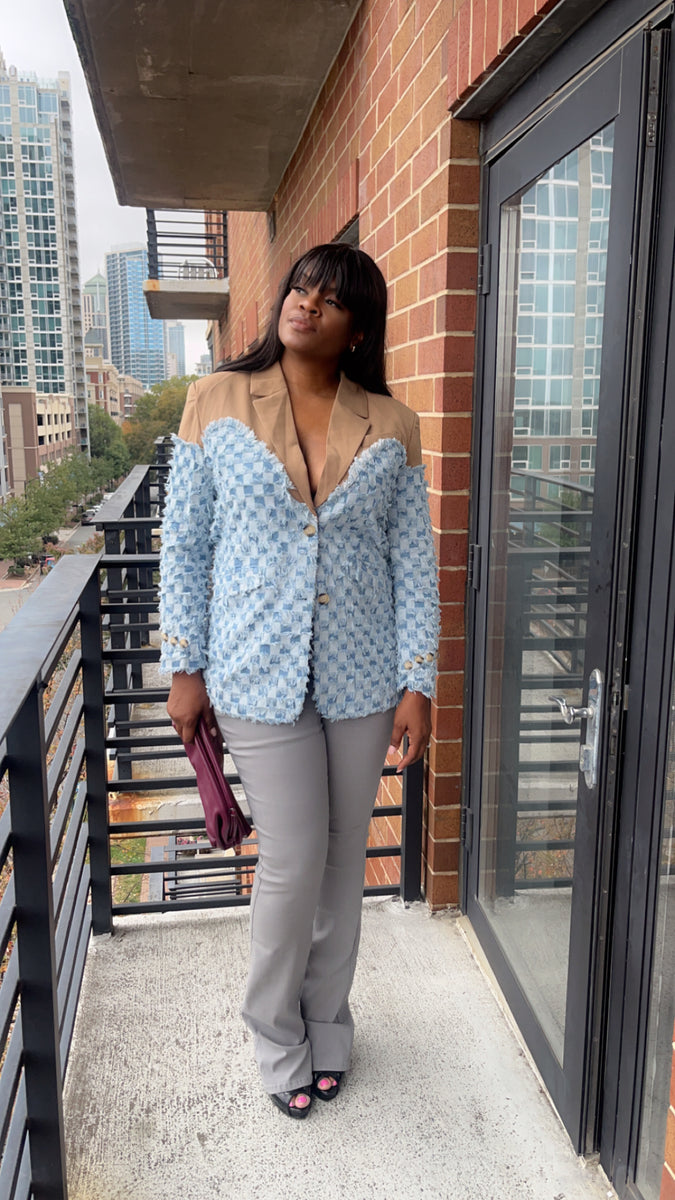 Distressed Denim Jacket – B. Wear Boutique
