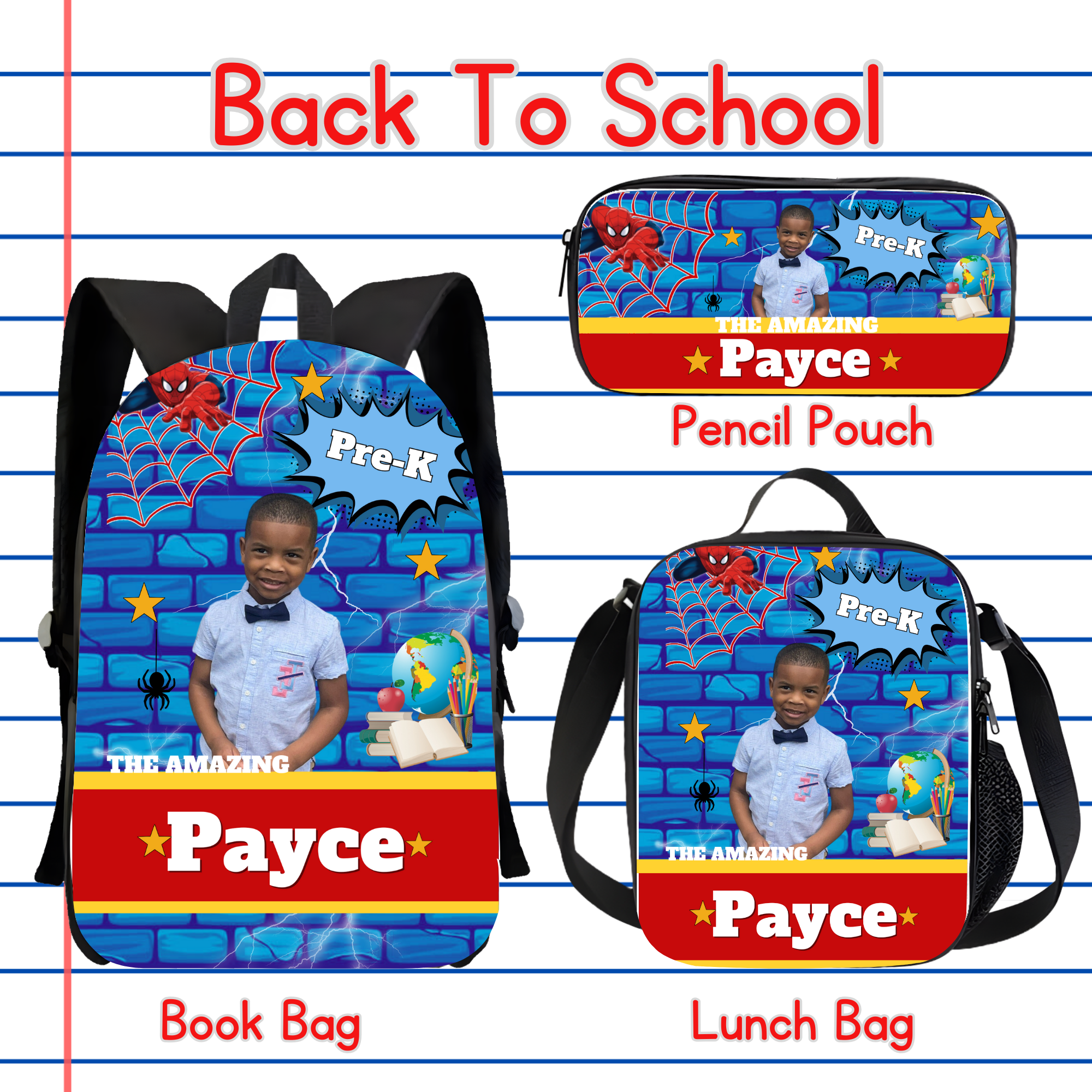 Custom Book Bag Sets