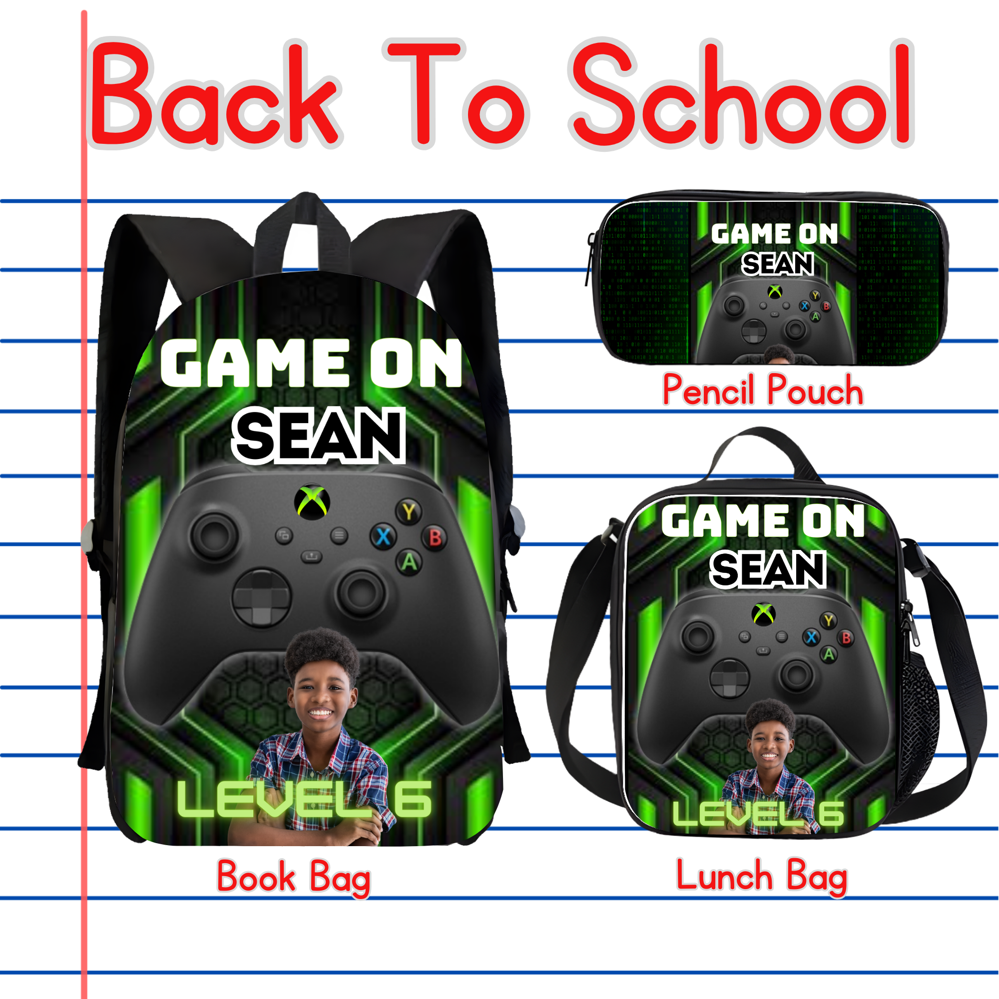 Custom Book Bag Sets