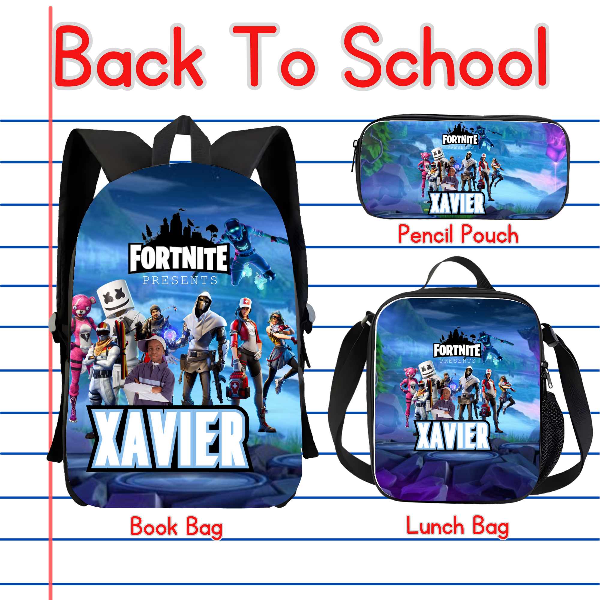 Custom Book Bag Sets