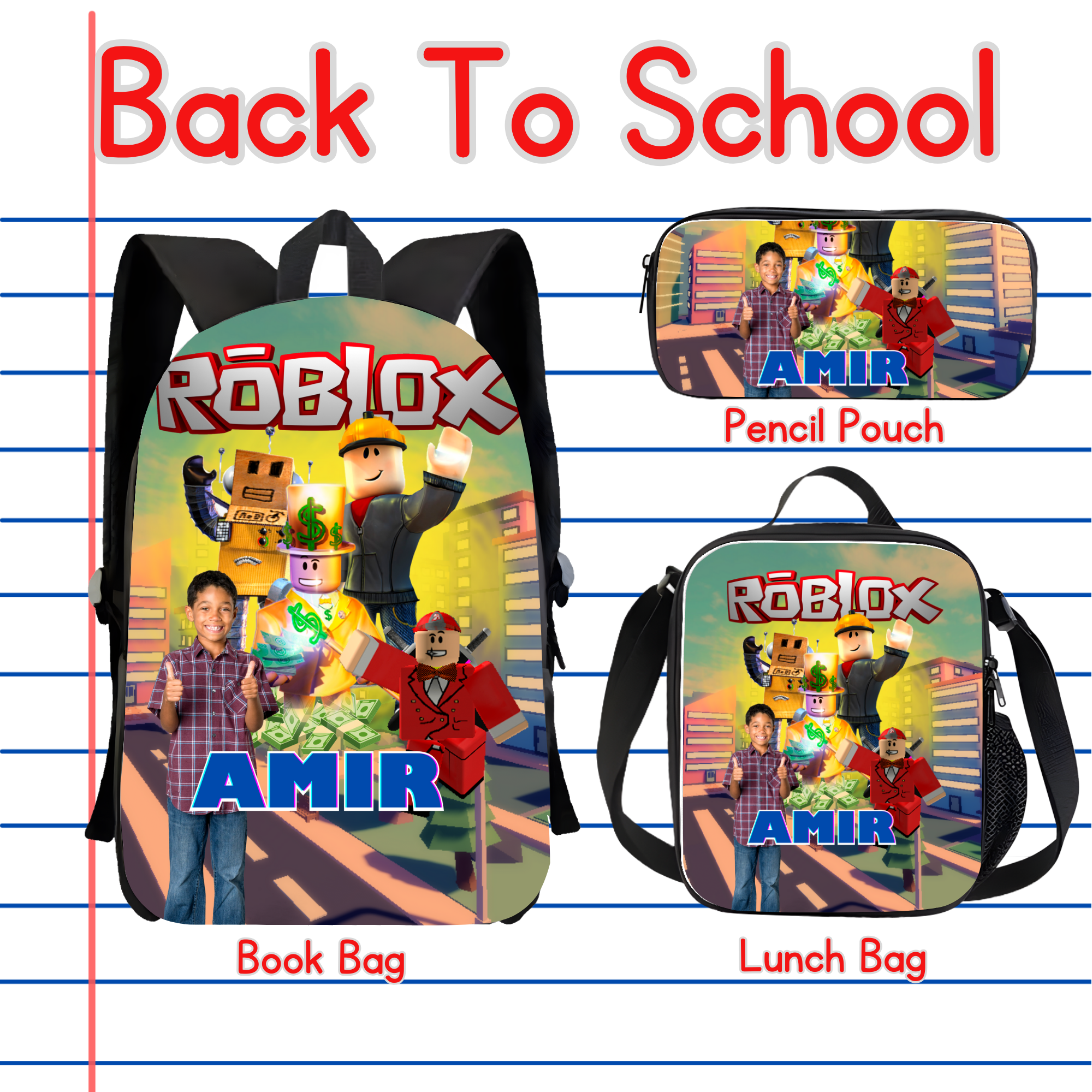 Custom Book Bag Sets