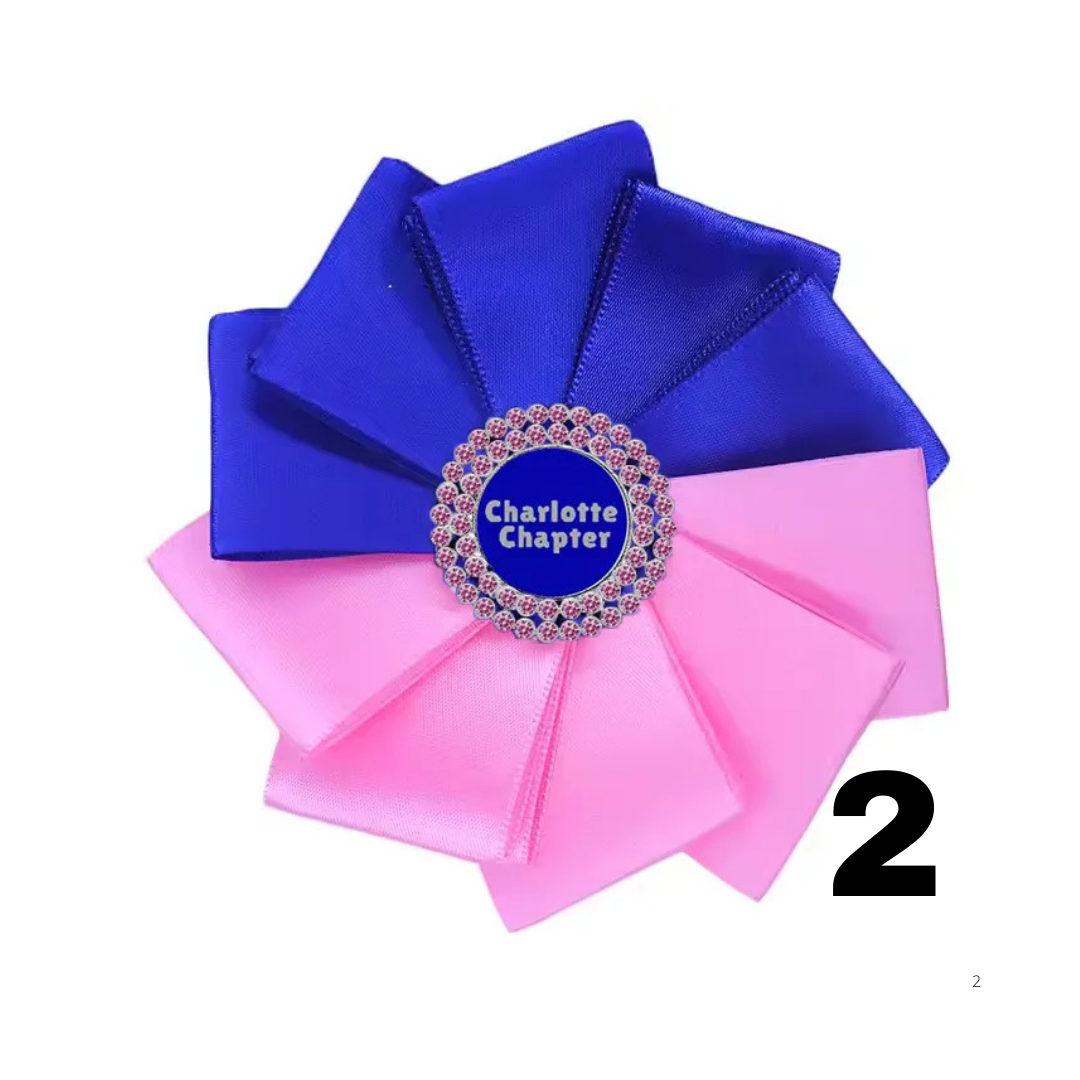 Chapter Ribbon Custom Chapter Silk Ribbon Brooch – B. Wear Boutique
