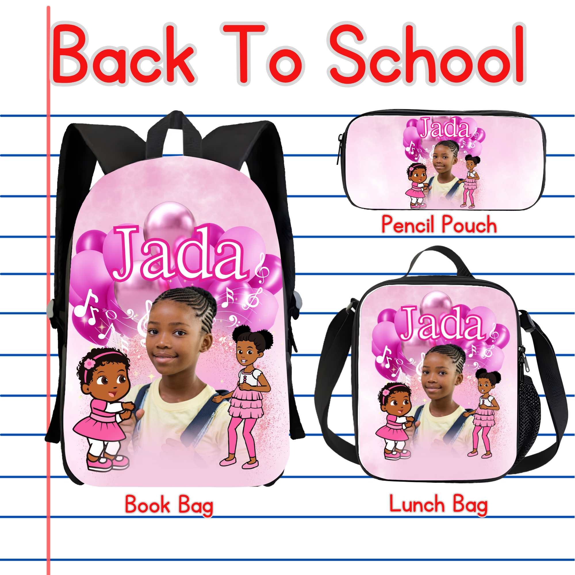 Custom Book Bag Sets