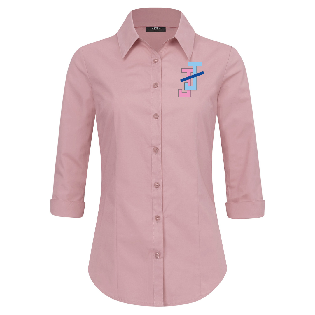 Naura Button Collar Shirt