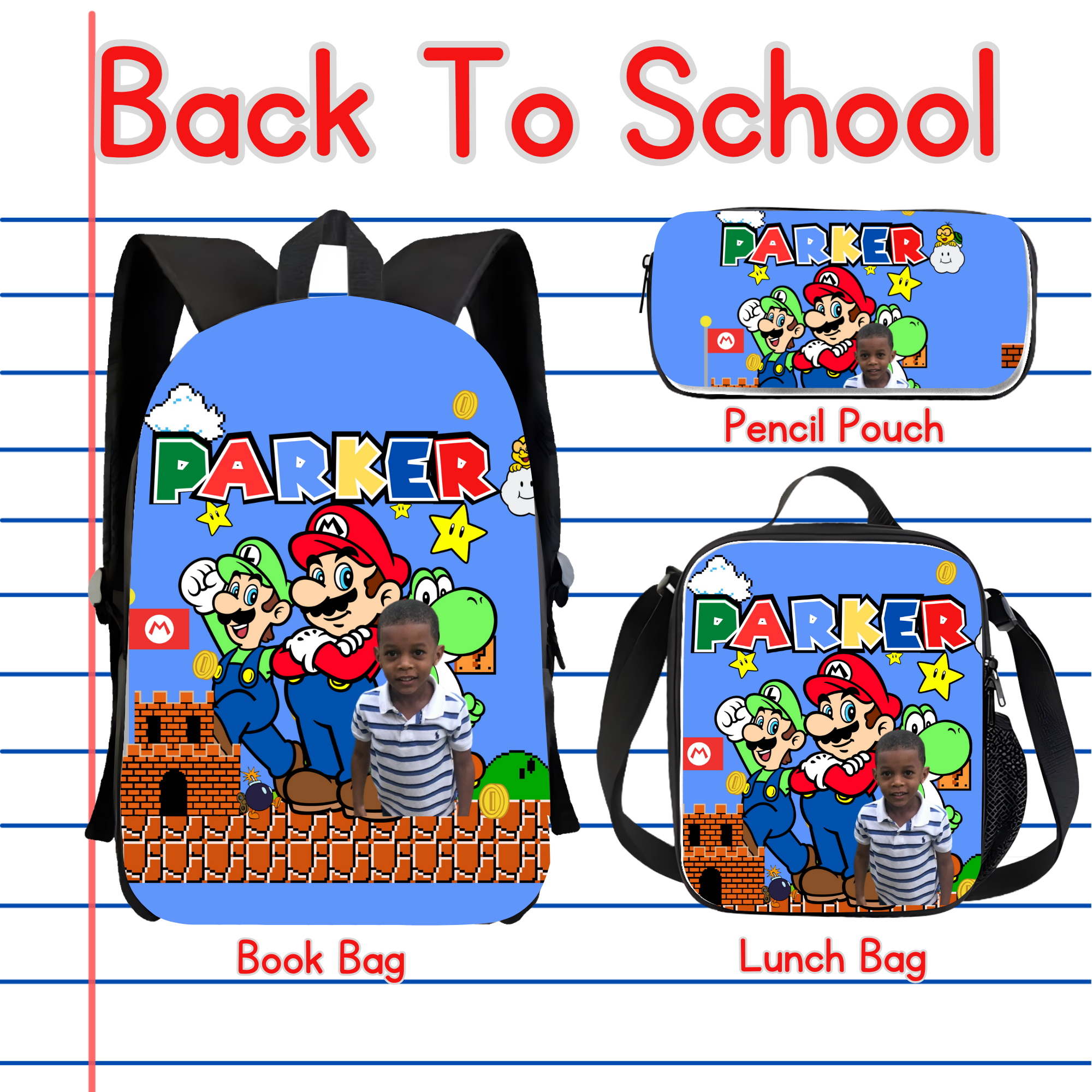 Custom Book Bag Sets