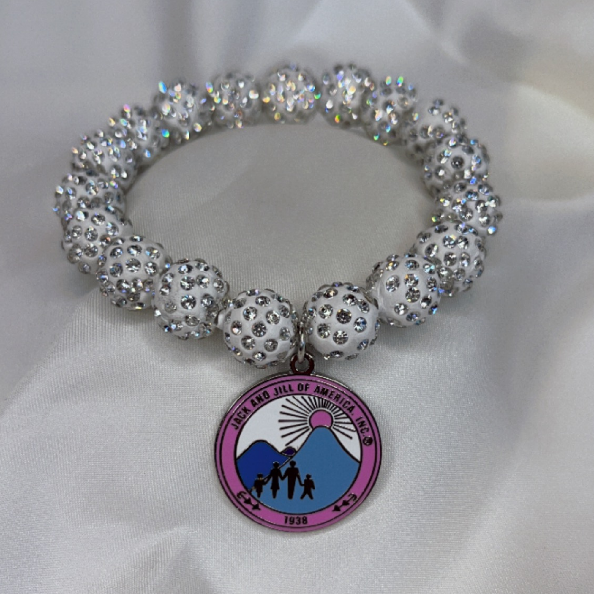 White w/ Dangle Logo