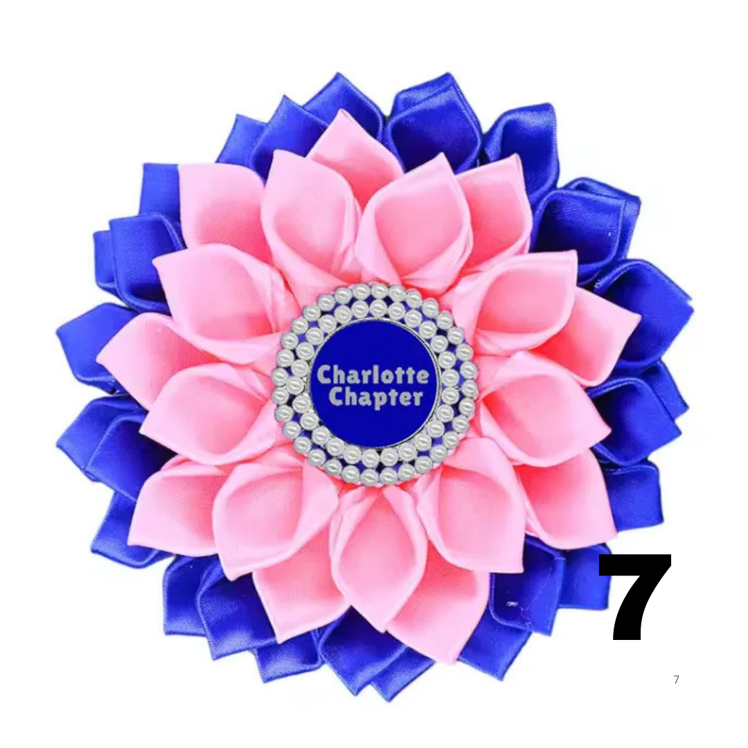 Chapter Ribbon Custom Chapter Silk Ribbon Brooch – B. Wear Boutique