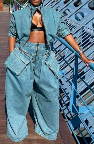 Gutsy 2-Piece Jean Set
