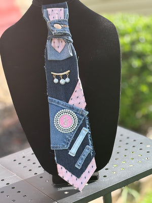 Diva Denim Neck Tie