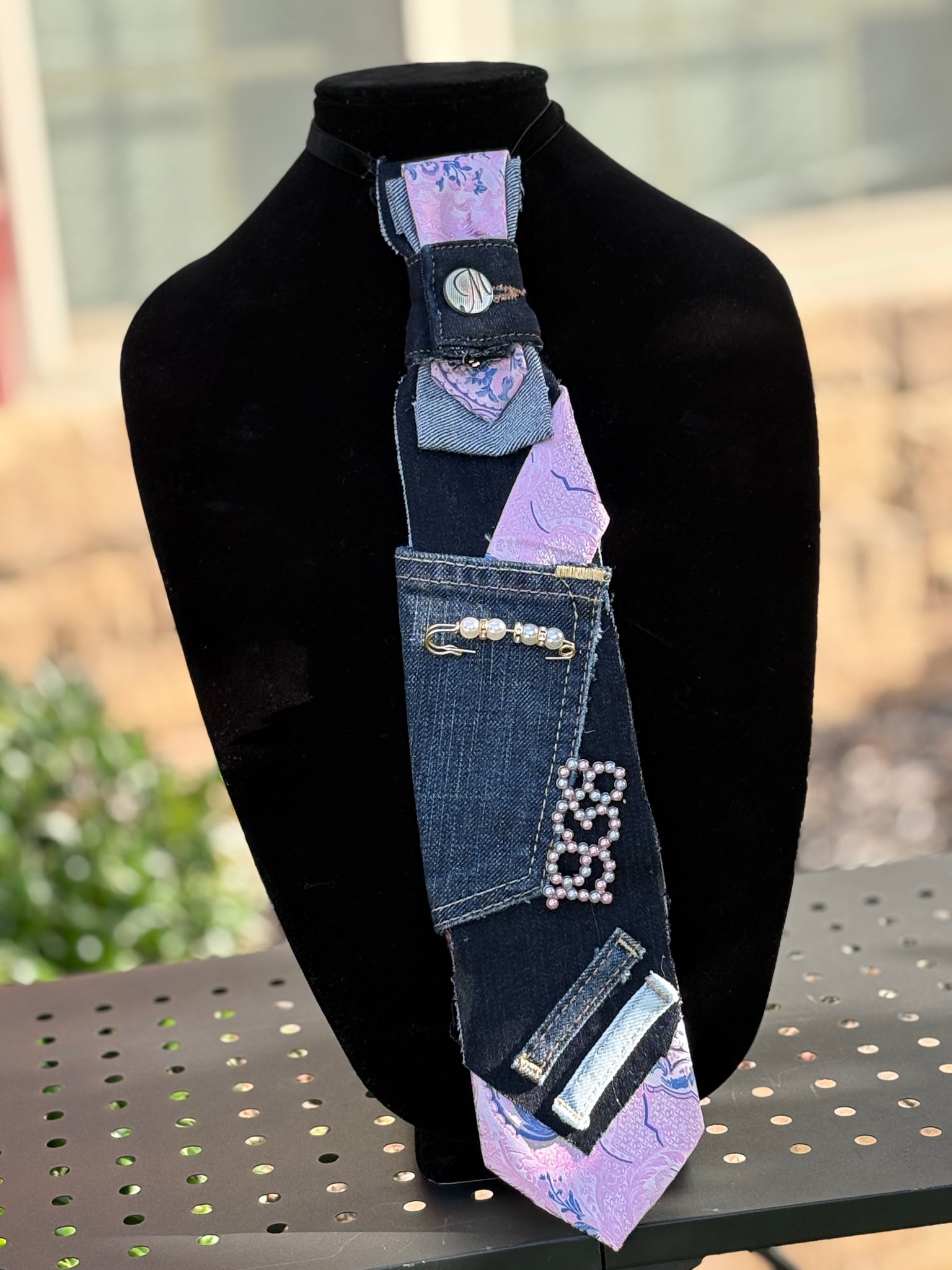 Diva Denim Neck Tie