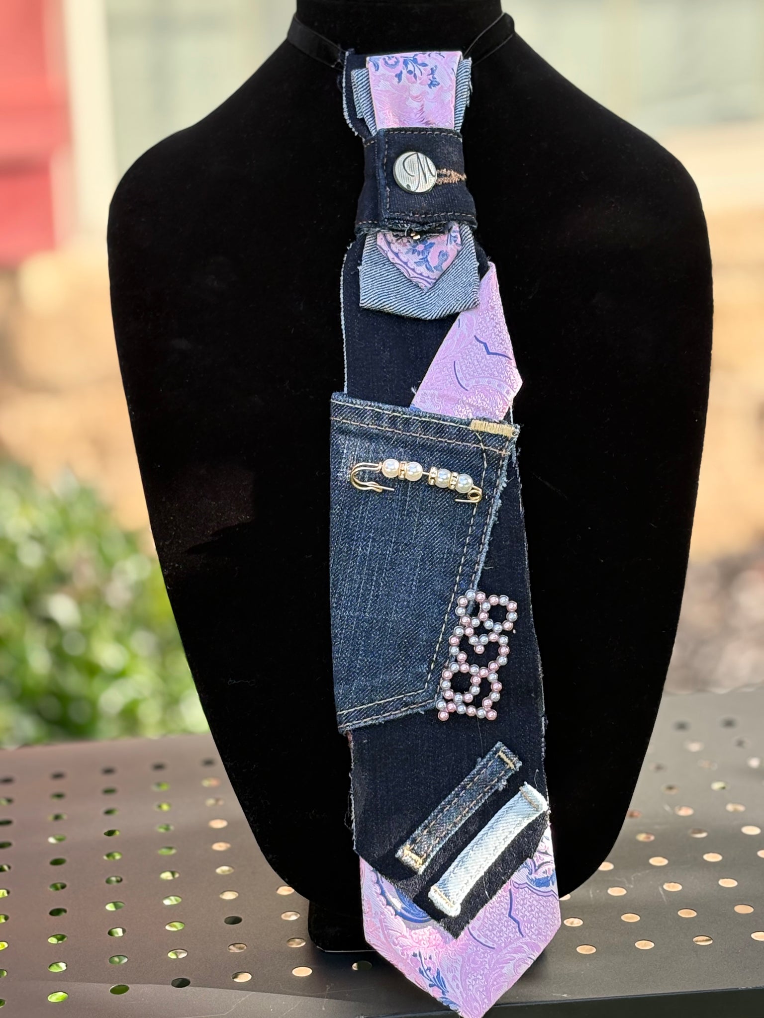 Diva Denim Neck Tie