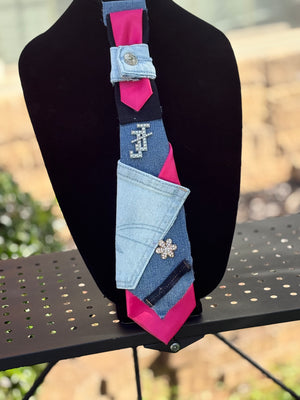 Diva Denim Neck Tie