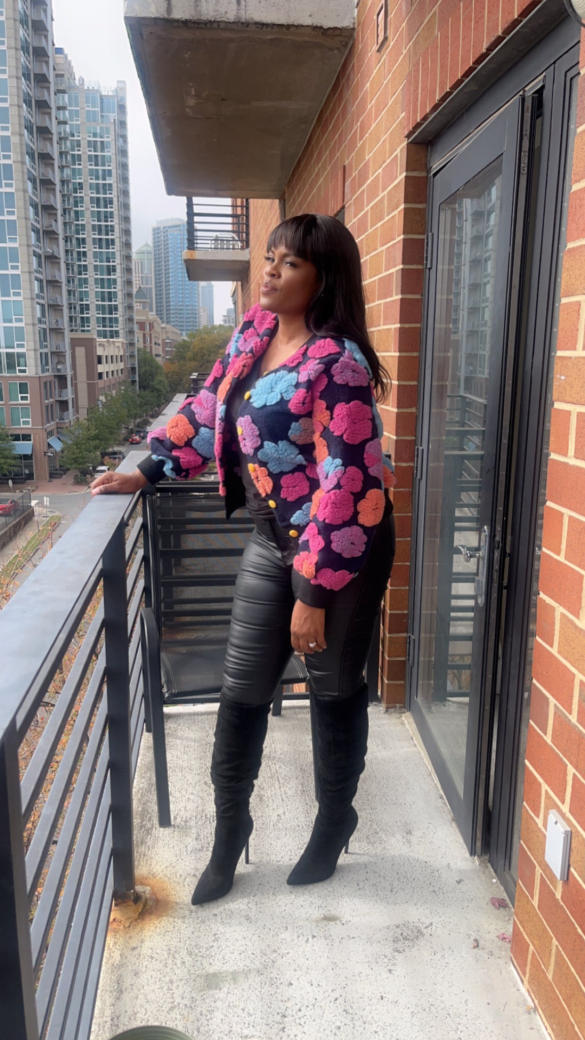 Striking Sweater-Pink & Blue