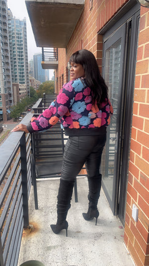 Striking Sweater-Pink & Blue