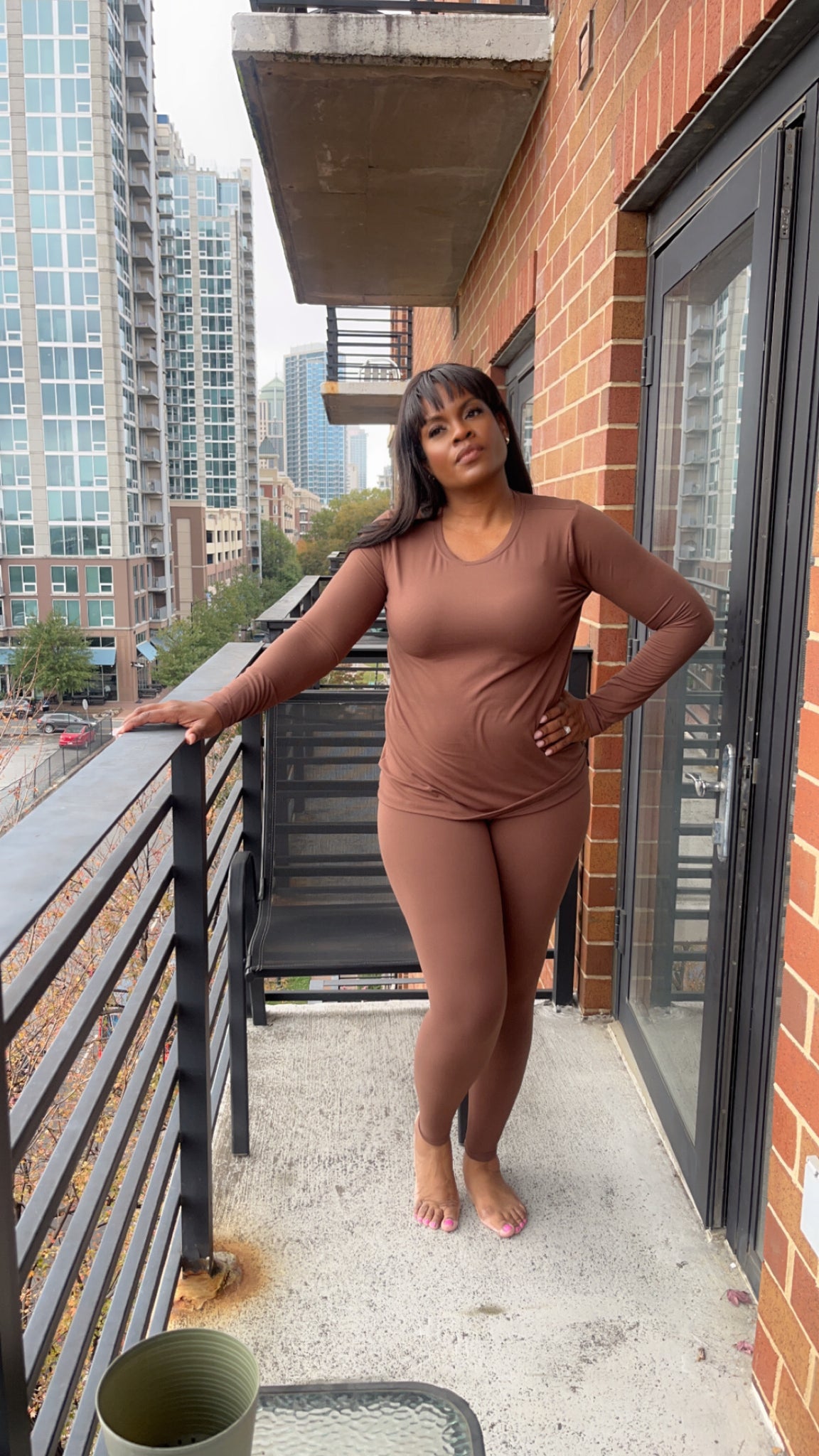 Confident Comfortable 2 Piece-Brown