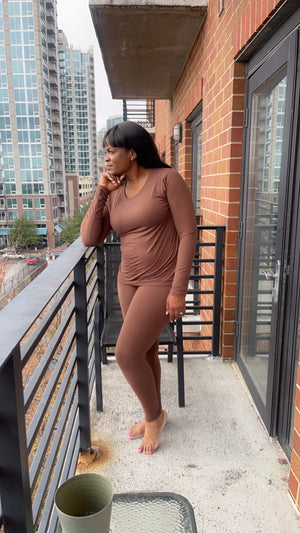 Confident Comfortable 2 Piece-Brown
