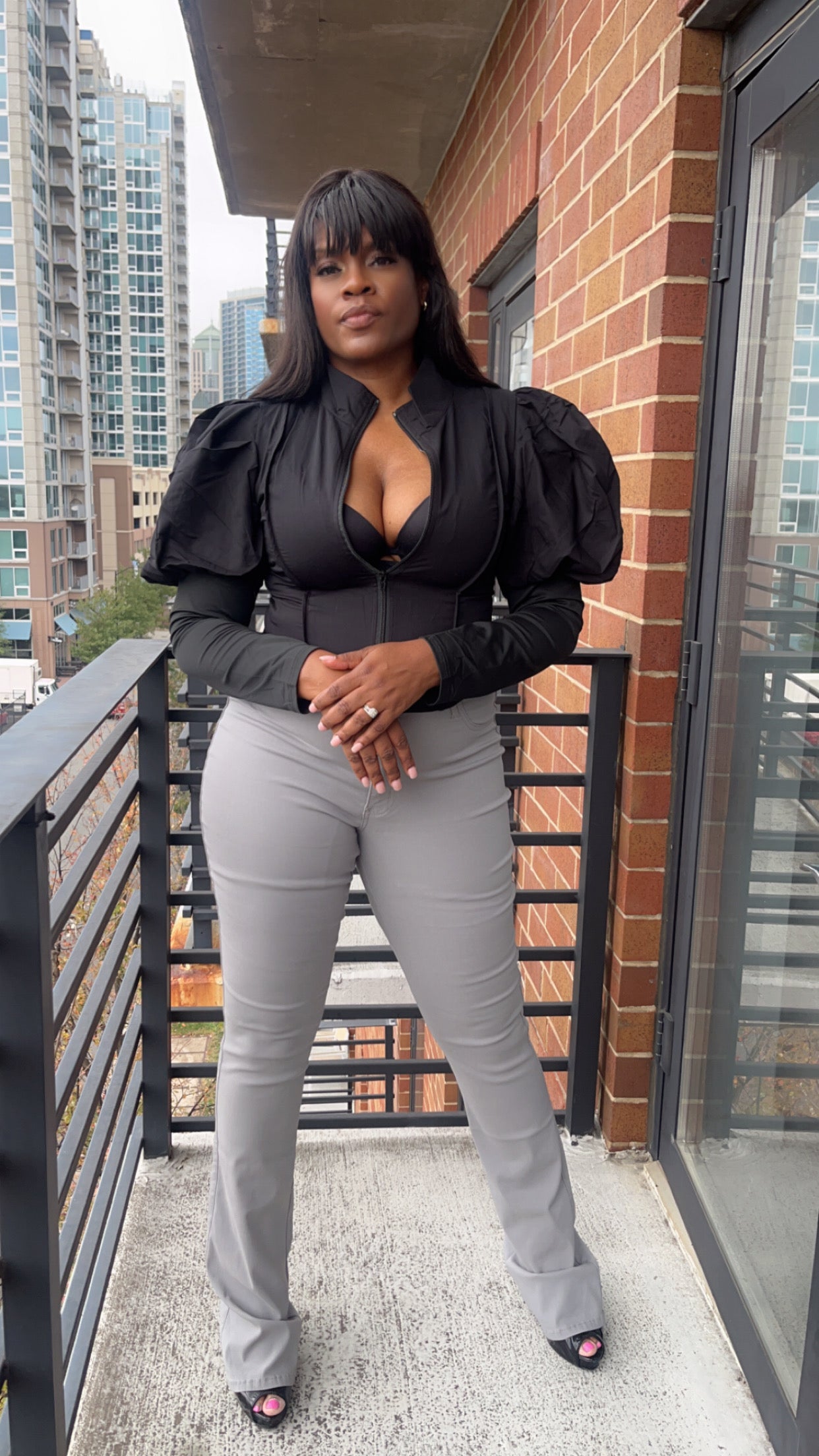 Moye' Puff Sleeve Top – B. Wear Boutique