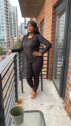 Confident Comfortable 2 Piece-Black