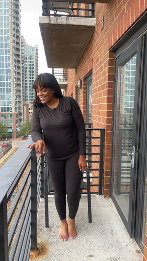 Confident Comfortable 2 Piece-Black