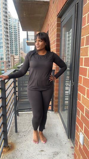 Confident Comfortable 2 Piece-Black