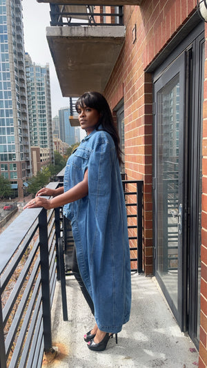 Heroic Hi-Lo Denim Duster