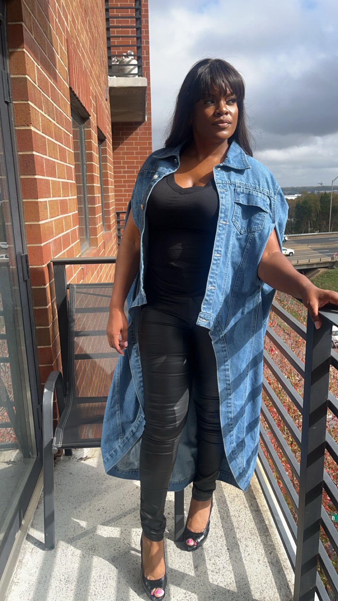 Heroic Hi-Lo Denim Duster