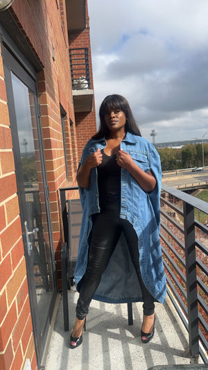 Heroic Hi-Lo Denim Duster