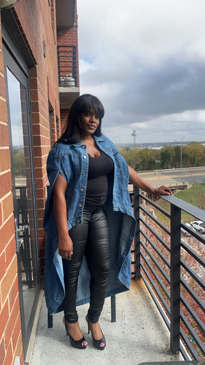 Heroic Hi-Lo Denim Duster