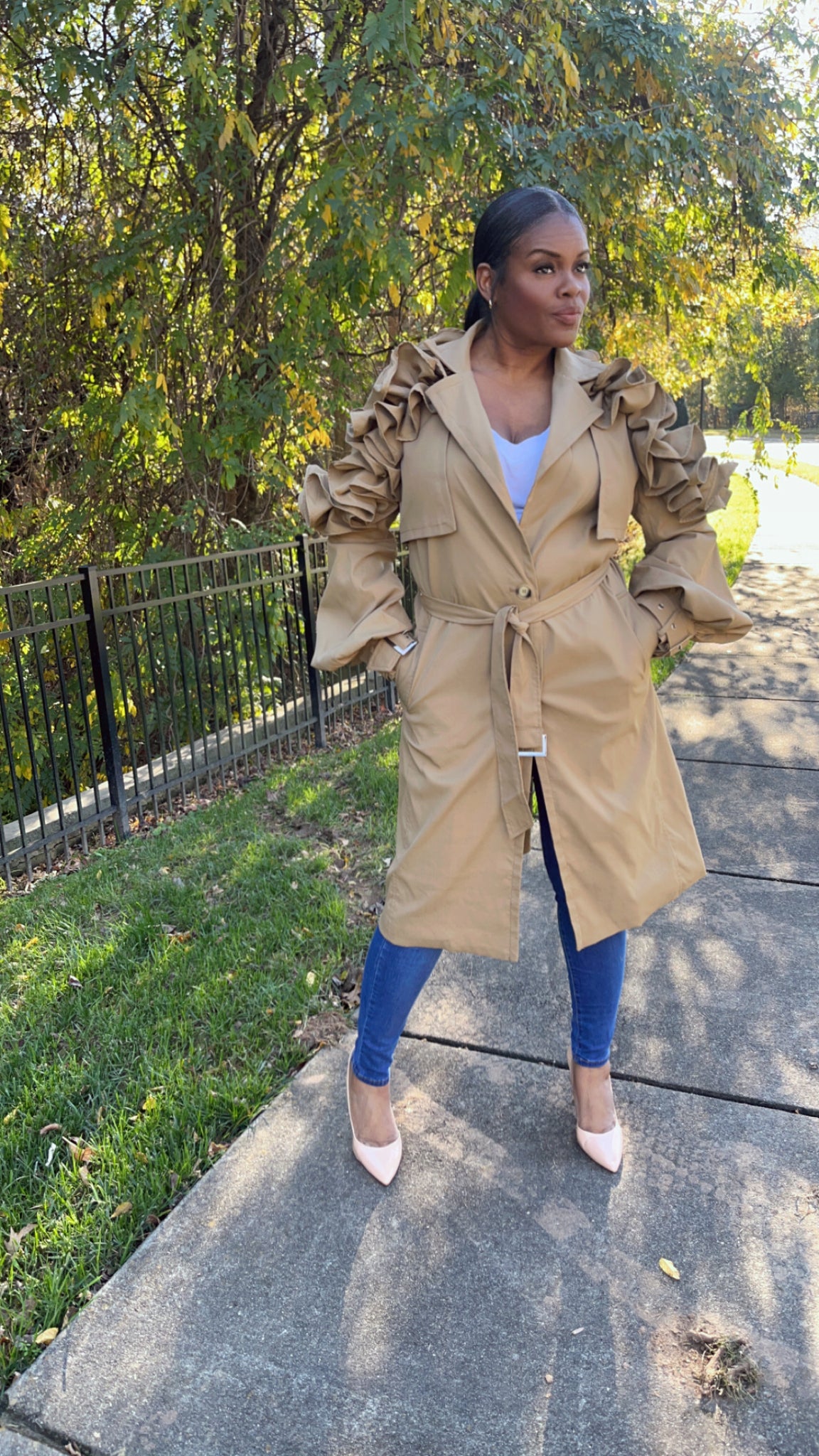 Venturesome Ruffle Trench