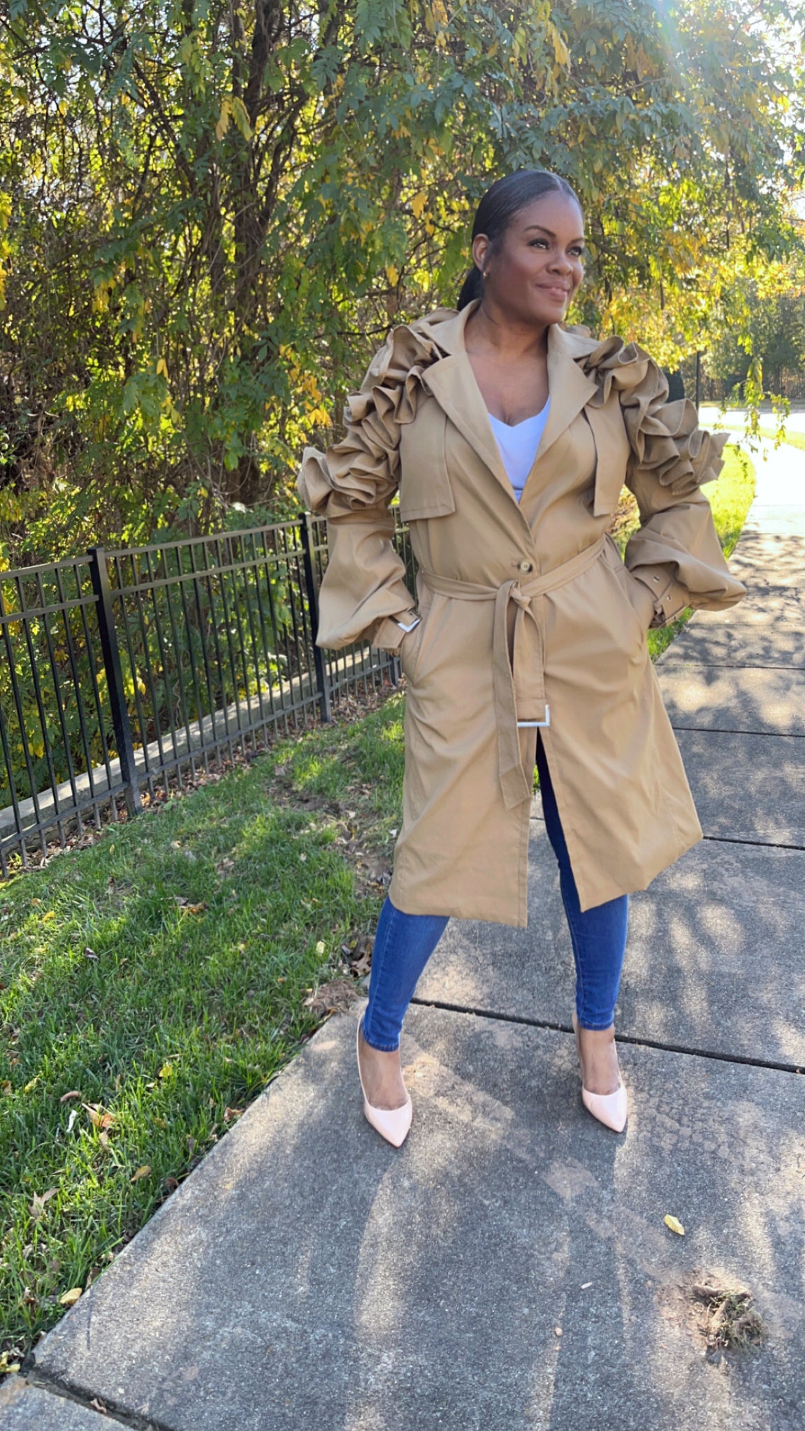 Venturesome Ruffle Trench