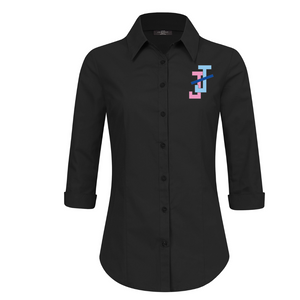 Naura Button Collar Shirt