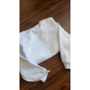 Whitney White on White Sweatshirt