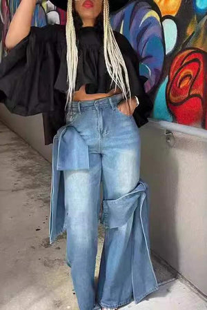 Laced Up Jeans