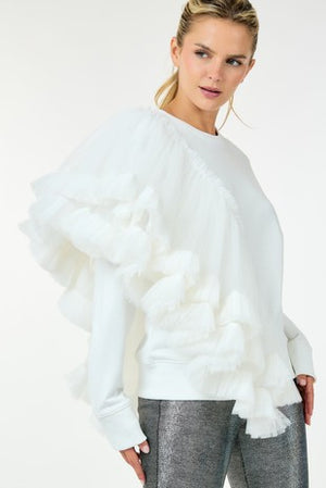 Swing Ruffle Sweatshirt
