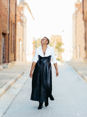 Dina Leather Skirt